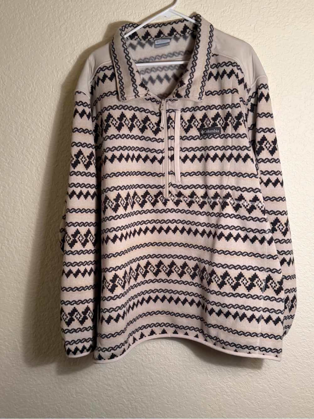 Columbia Men’s 4X Big & Tall Fair Isle Quarter Zip Pullover DXL